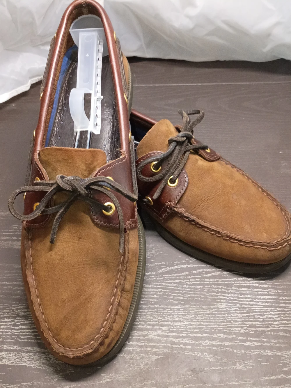 Sperry Brown Suede & Dark Brown Leather Boat Shoes. Men's 10M. Barely Worn!!!